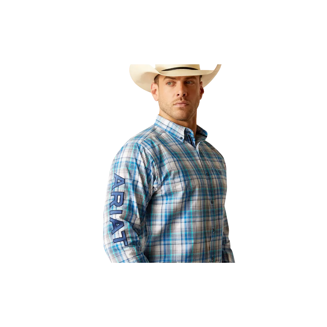 Ariat Men's Pro Series Team Griffen Classic Fit White Shirt