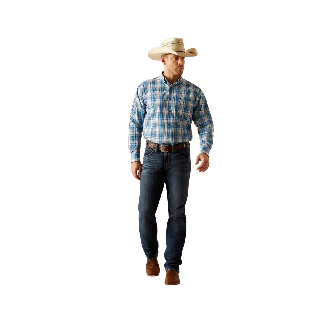 Ariat Men's Pro Series Team Griffen Classic Fit White Shirt