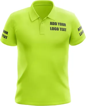 Custom Polo Shirts for Men Women Personalized Design Your Own Text Logo Name Embroidered Dry Fit Golf Shirt