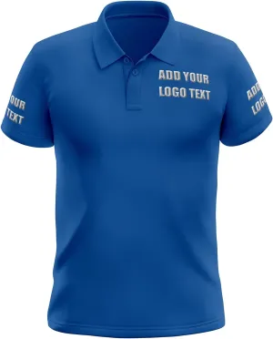 Custom Polo Shirts for Men Women Personalized Design Your Own Text Logo Name Embroidered Dry Fit Golf Shirt