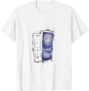Geometric Art Graphic Door Space Abstract Cool Men T-Shirt T-Shirt