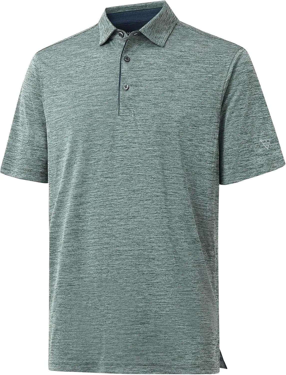 M MAELREG Mens Golf Shirt Short Sleeve Dry Fit Tech Moisture Wicking Performance Stylish Heather Collared Polo Shirts