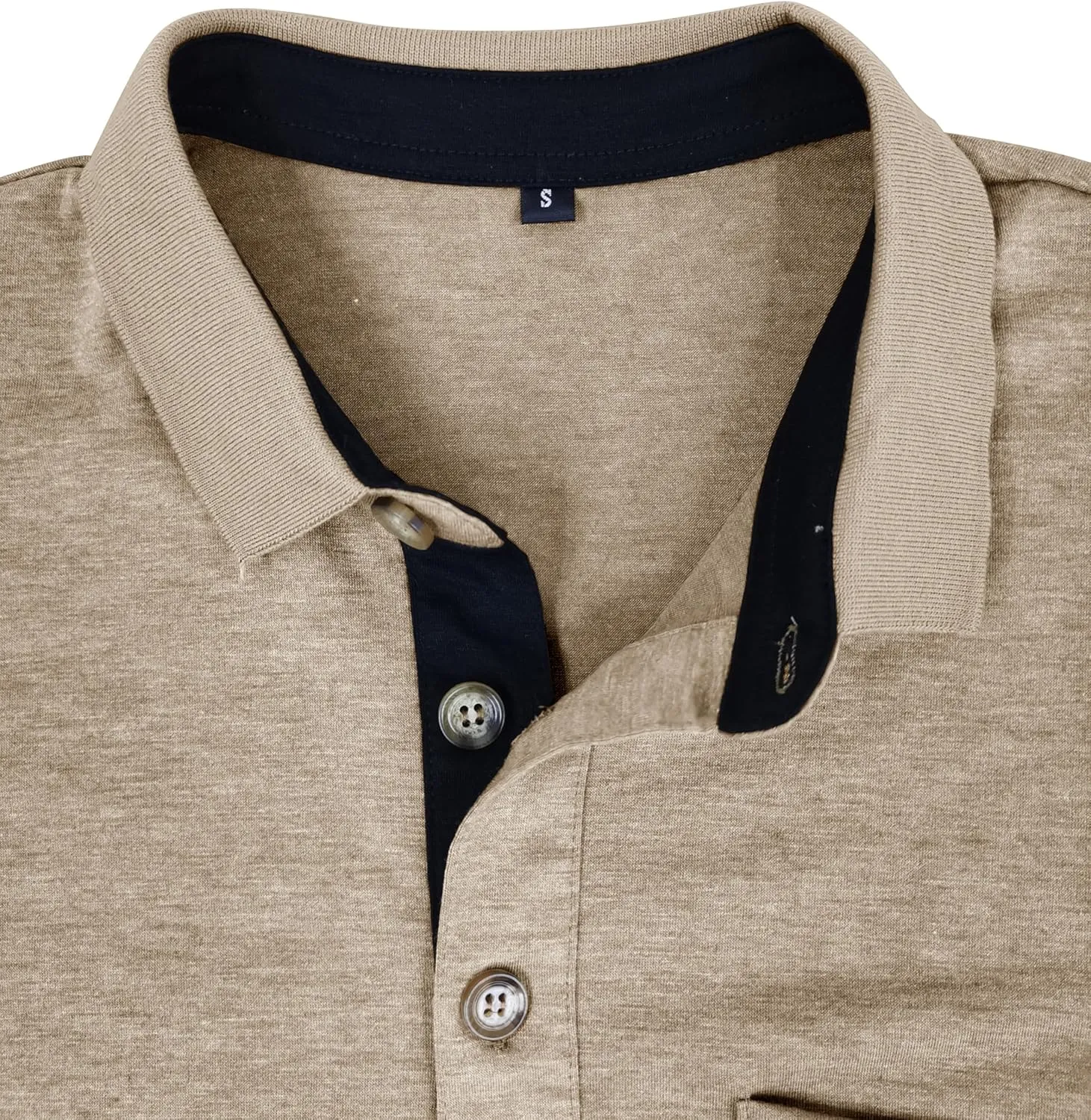 Mens Fashion Polo Shirts Short Sleeve Shirt Classic Button Cotton Stylish Golf Polo Shirts with Pocket for Men