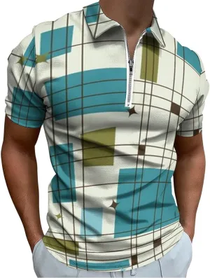 Mens Polo Shirts Short Sleeve Casual Solid Stylish Dry Fit Performance Designed Collared Golf Polo Shirts for Men