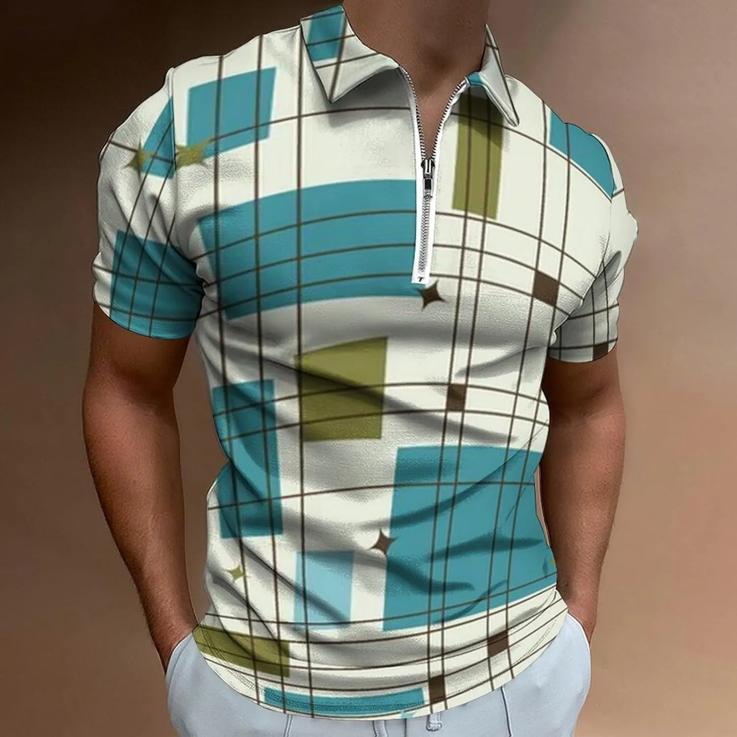 Mens Polo Shirts Short Sleeve Casual Solid Stylish Dry Fit Performance Designed Collared Golf Polo Shirts for Men