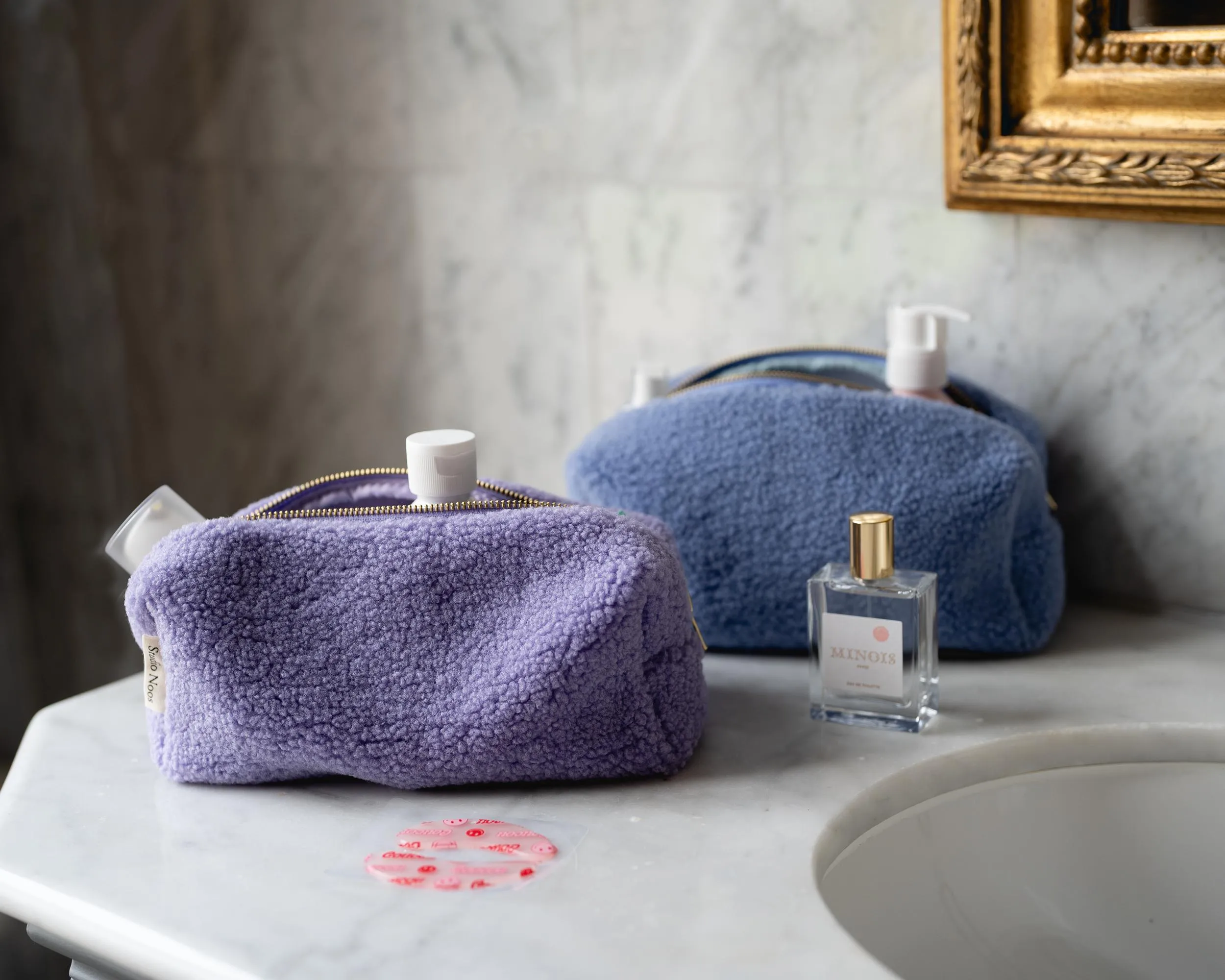 POUCH BAG TEDDY BLUE