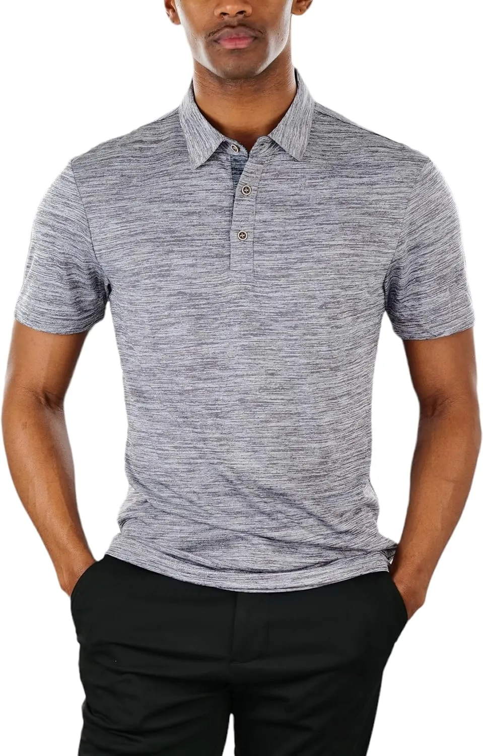 ToBeInStyle Men's Classic Short Sleeve Active Polo Shirt