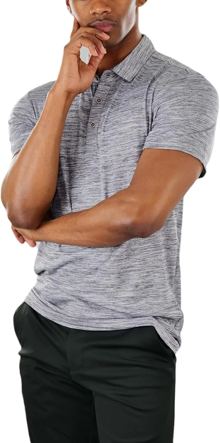 ToBeInStyle Men's Classic Short Sleeve Active Polo Shirt